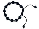 Adjustable Genuine Black Onyx Gemstone Thread Bracelet