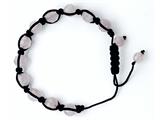 Adjustable Genuine Rose Quartz Gemstone Thread Bracelet