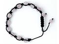 Adjustable Genuine Rose Quartz Gemstone Thread Bracelet