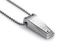 Tonino Lamborghini Motore Collection Stainless Steel Pendant with Carbon Fiber