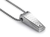 Tonino Lamborghini Motore Collection Stainless Steel Pendant with Carbon Fiber
