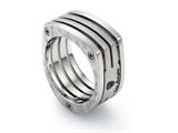 Tonino Lamborghini Motore Collection Stainless Steel Ring