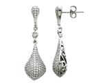 Zoe R™ Sterling Silver Micro Pave Hand Set Cubic Zirconia (CZ) Earrings