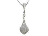 Zoe R™ Sterling Silver Micro Pave Hand Set Cubic Zirconia (CZ) Pendant