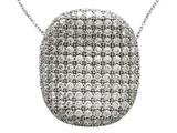 Zoe R™ Sterling Silver Micro Pave Hand Set Cubic Zirconia (CZ) Pendant