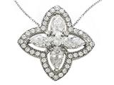 Zoe R™ Sterling Silver Micro Pave Hand Set Cubic Zirconia (CZ) Pendant