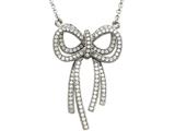 Zoe R™ Sterling Silver Micro Pave Hand Set Cubic Zirconia (CZ) Pendant