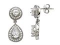 Zoe R™ Sterling Silver Micro Pave Hand Set Cubic Zirconia (CZ) Earrings
