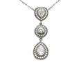 Zoe R™ Sterling Silver Micro Pave Hand Set Cubic Zirconia (CZ) Pendant