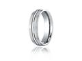 Benchmark® Cobalt Chrome™ 6mm Comfort-fit Satin-finished Design Ring