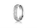 Benchmark® Palladium 6mm Comfort-fit Satin-finished With High Polished Center Cut Carved Design Band