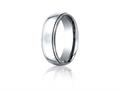 Benchmark® Cobalt Chrome™ 7mm Comfort-fit High Polished Design Ring