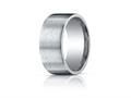 Benchmark® Argentium Silver 10mm Comfort-fit Satin-finished Design Band