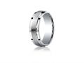 Benchmark® Argentium Silver 7mm Comfort-fit Satin-finished Design Band