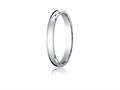 Benchmark® 10k White Gold 3mm Slightly Domed Standard Comfort-fit Ring