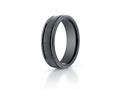 Benchmark® Ceramic 6mm Comfort-fit Satin-finished Round Edge Design Ring