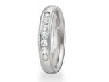 Benchmark® 4mm Comfort Fit Diamond Wedding Band / Ring With Millgrain