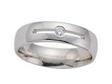 Benchmark® 6mm Comfort Fit Diamond Wedding Band / Ring