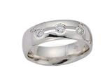 Benchmark® 6mm Comfort Fit Diamond Wedding Band / Ring
