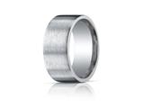 Benchmark® Argentium Silver 10mm Comfort-fit Satin-finished Design Band