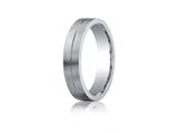 Benchmark® Argentium Silver 5mm Comfort-fit Satin-finished Design Band