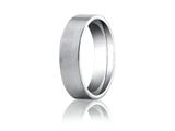 Benchmark® Palladium 6mm Comfort-fit Satin-finished Carved Design Band