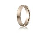 Benchmark® 4.5mm Comfort-fit Satin-finished Rivet Coin Edging Carved Design Band