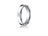 Benchmark® 4.5mm Comfort-fit Satin-finished High Polished Rivet Coin Edging Carved Design Band