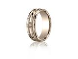 Benchmark® 7.5mm Comfort-fit High Polished Screws Carved Design Band