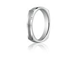 Benchmark® 3.5mm Comfort-fit Satin-finished Four-sided Carved Design Band