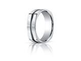 Benchmark® 7mm Comfort-fit Four-sided Center Groove Design Band