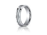 Benchmark® 6mm Comfort-fit High Polished Center With Milgrain And Squared Edge Carved Design Band