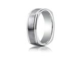 Benchmark® 7mm Comfort-fit Satin-finished Four-sided Carved Design Band