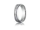 Benchmark® 6mm Comfort-fit Chain Link Design Carved Design Band