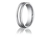Benchmark® 6mm Comfort-fit High Polished With Milgrain Round Edge Carved Design Band