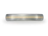 Benchmark® 4mm Comfort Fit Titanium and 18kt Gold Wedding Band / Ring