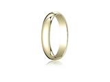 Benchmark® 14k Gold 4.0mm Traditional Dome Oval Ring