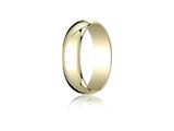 Benchmark® 18k Gold 6.0mm Traditional Dome Oval Ring
