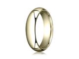 Benchmark® 14k Gold 6.0mm High Dome Heavy Comfort-fit Ring