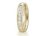 Benchmark® 4mm Comfort Fit Diamond Wedding Band / Ring With Millgrain