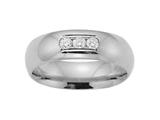 Benchmark® 6mm Comfort Fit Diamond Wedding Band / Ring