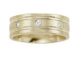Benchmark® 8mm Round Diamonds Mens Band