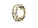 Benchmark® 8mm Comfort Fit Diamond Wedding Band / Ring