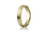 Benchmark® 4.5mm Comfort-fit Satin-finished Rivet Coin Edging Carved Design Band