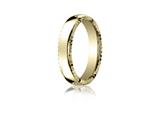 Benchmark® 4.5mm Comfort-fit Satin-finished High Polished Rivet Coin Edging Carved Design Band