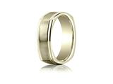 Benchmark® 7mm Comfort-fit Satin-finished Four-sided Carved Design Band