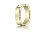 Benchmark® 7mm Comfort-fit High Polished Four-sided Carved Design Band