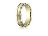 Benchmark® 6mm Comfort-fit Satin-finished With Milgrain Round Edge Carved Design Band