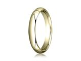 Benchmark® 14k Gold 4.0mm Slightly Domed Super Light Comfort-fit Wedding Band / Ring