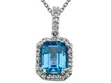 Genuine Blue Topaz Pendant by Effy Collection®